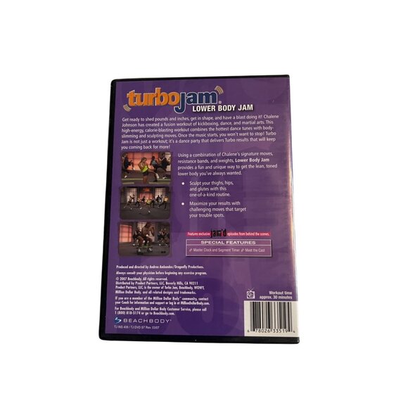Turbo Jam Lower Body Jam 2007 DVD Workout Fitness Routine Beachbody New Sealed - Picture 2 of 3
